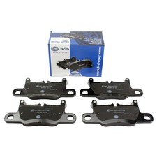 Hella Rear Low-metallic Disc Brake Pads Set For Porsche 911 2012-2023