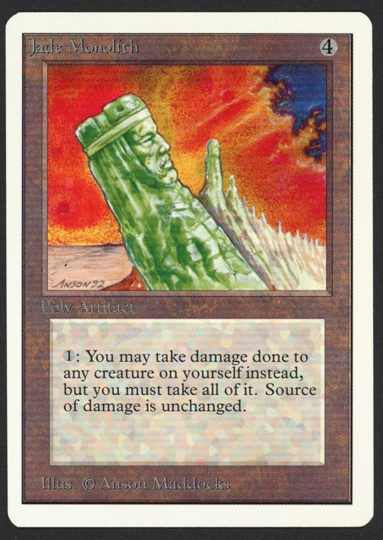 ***Unlimited Jade Monolith (Roller Line)*** MTG Unlimited Magic Kid Icarus
