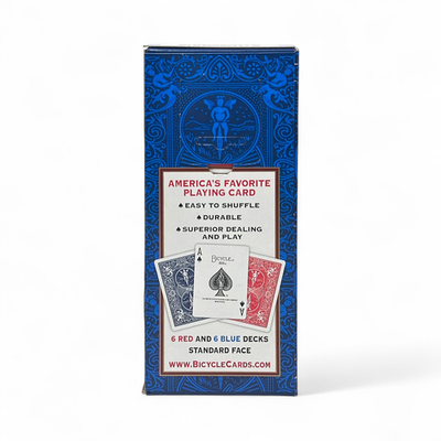 Bicycle 12 Decks of Playing Cards - Standard Face 6-Red 6-Blue | eBay
