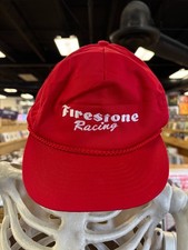 Firestone Racing Vintage Hat Ball Cap Rope Zipper Adjustable