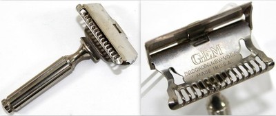 c.1930s Vintage GEM Safety Razor ~ Metal Comb Head ~ Brooklyn, NY ~ Made in USA