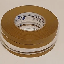 Lot Of 4 Rolls Intertape # 539 Flat Back  Brown 9mm X 54.8m  New  MADE With IPG 