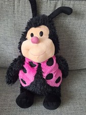 Happy Nappers cute Ladybug Reversible Plush Soft Toy and pillow with sounds