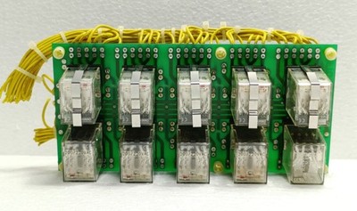 FTC TSQ-2600-D Turbine Control PCB Module w/ 10 Omron MY4N/ SZR-MY4-1 4PDT Relay