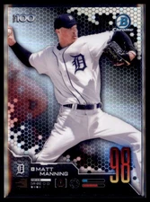 2019 Bowman Chrome Top 100 Matt Manning Tigers 98