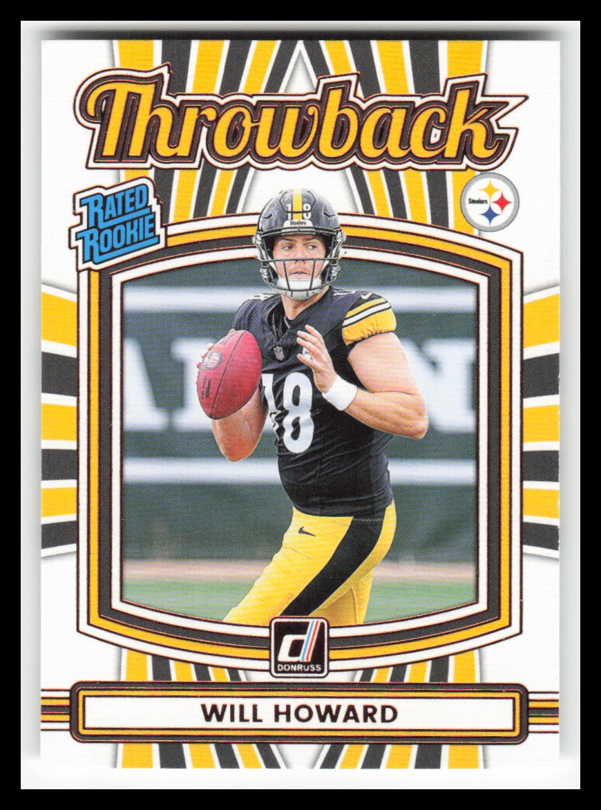 2025 Donruss Rated Rookies Throwback #30 Will Howard