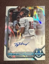 2022 Bowman U Tyler Shough 1st Bowman Chrome Auto /199 New Orleans Saints