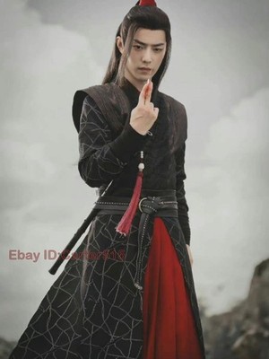 Chinese Hanfu The Untamed Men Women Dress Ancient Costume Wig Wei Wuxian Gift