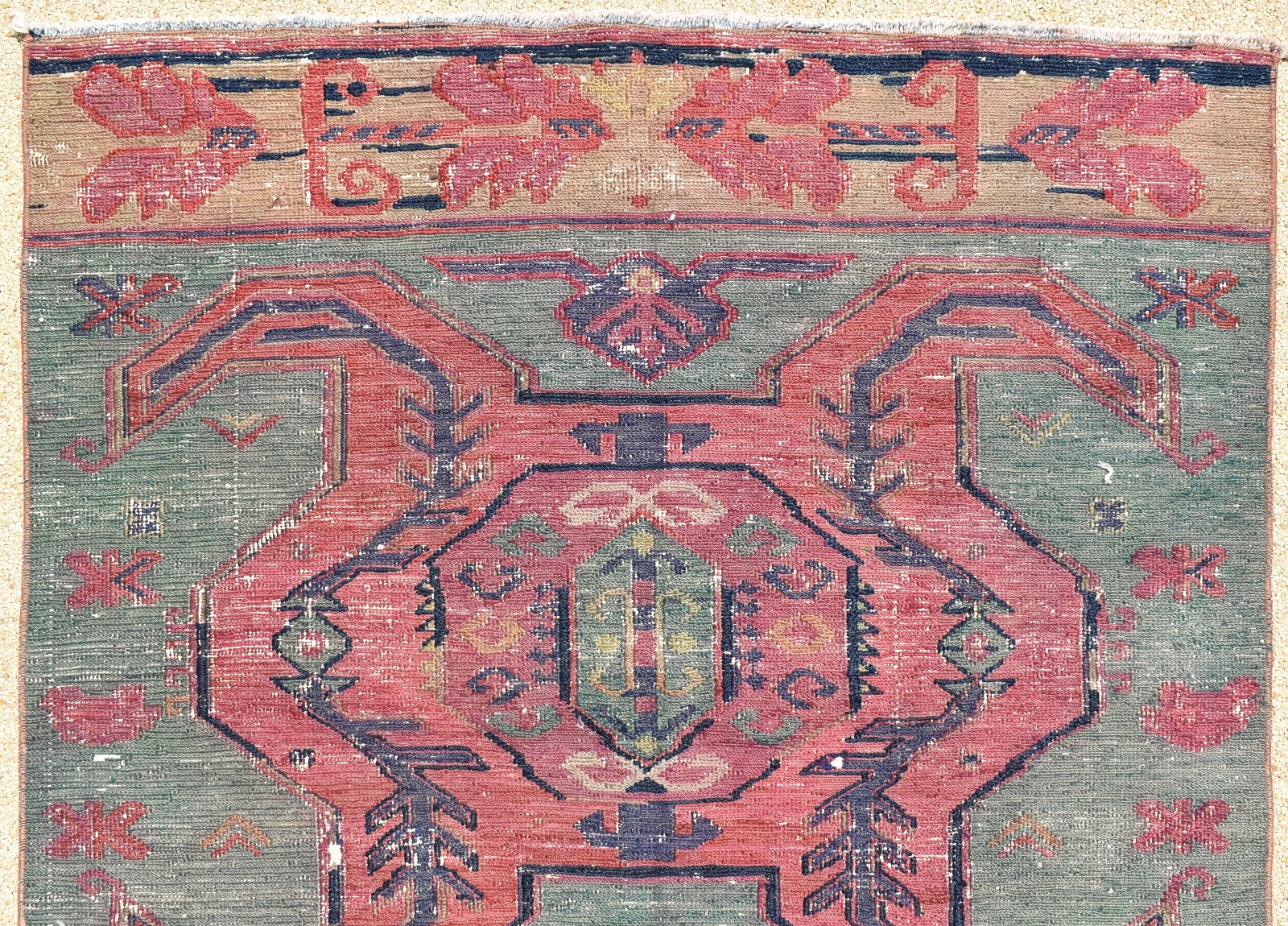 Caucasian Rug 3x13 Size Oriental Runner Corridor Hallway Stairs Sumak ...