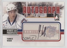 2009-10 ITG Heroes and Prospects Auto Yannick Weber #A-YW Auto n1u
