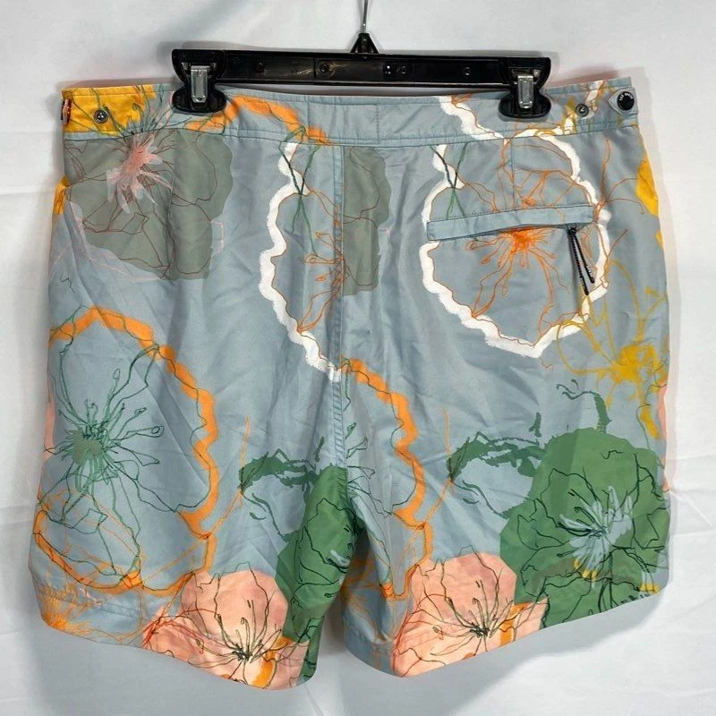 Ted Baker Men Multicolor Floral Polyester Swim Trunk Shorts Size 5 NWT - Image 2 of 4