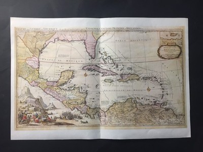 MEXIKO KUPFERSTICH - FORMAT 42x29 cm - ALTES FAKSIMILE - s1292