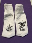 I Don't Snore I Dream I'm a Race Car Socks Funny Gift — photo 1