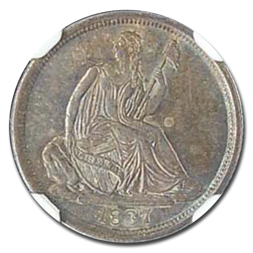 1837 Liberty Seated Half Dime MS-65 NGC - Image 2 of 3