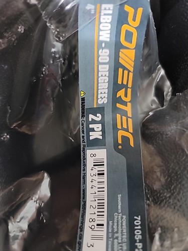4 Zoll ABS Kunststoff 90?X Winkel, rechtwinklige Staubsammelverschraubungen, 2 Stück - Bild 2 von 3