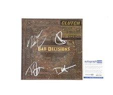 Clutch Autographed Limited Edition Book of Bad Decisions CD Hardcover Book ACOA