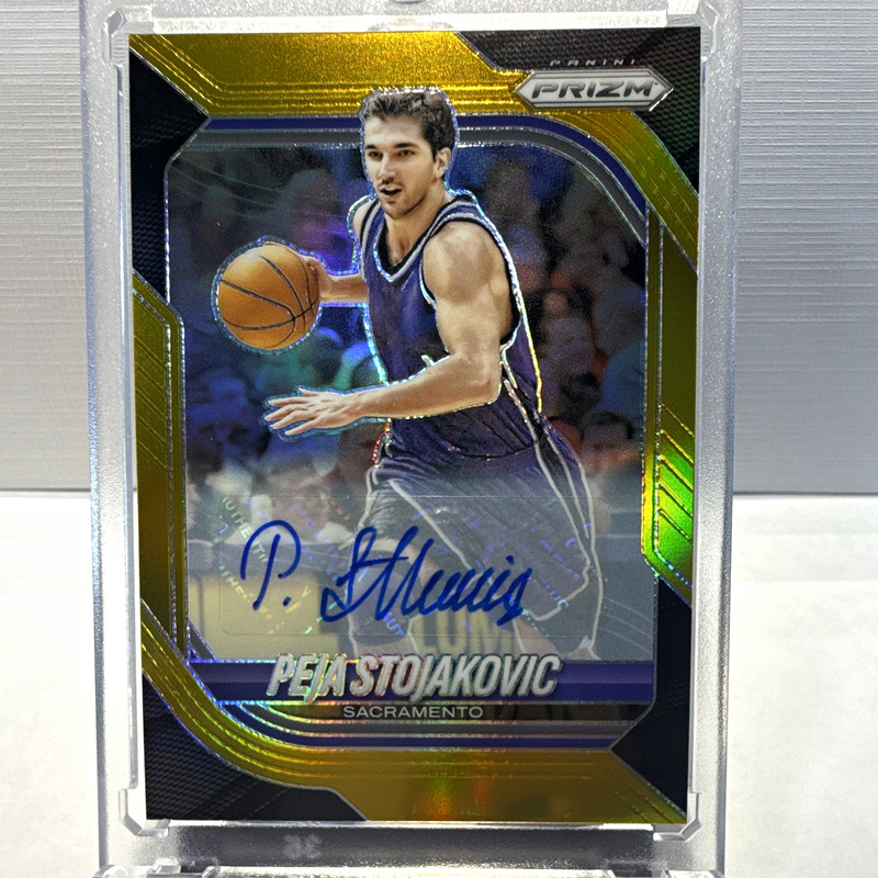 Peja Stojakovic - 2025-26 Prizm True Gold  Auto /10 #194