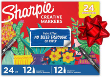 Sharpie Creative Markers, Combo Pack, Water-Based Acrylic, Bullet  Brush Tips,
