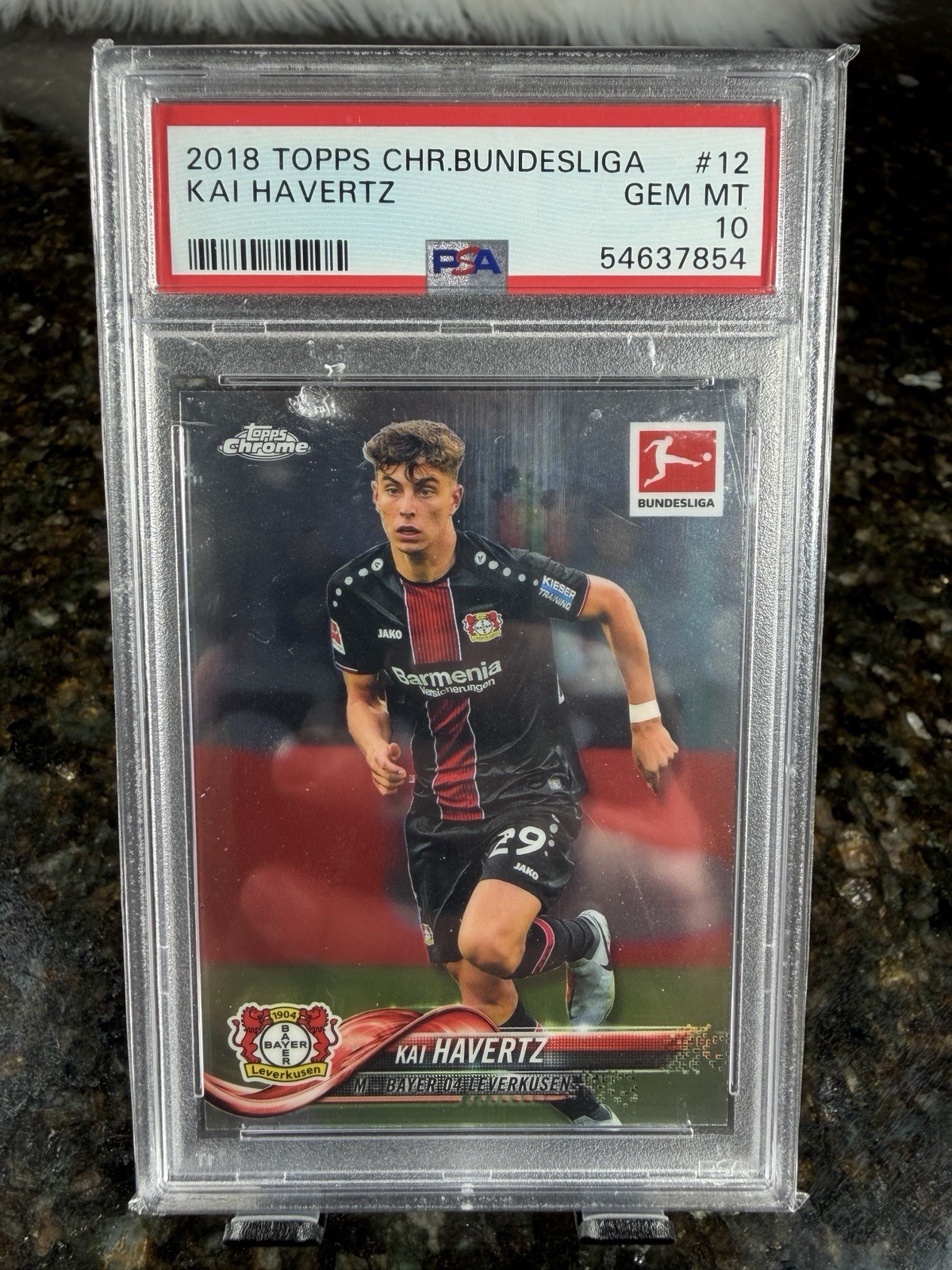 2018 Topps Chrome Bundesliga Kai Havertz #12  PSA 10