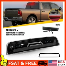 White + Red LED Rear Third Brake Light Fit 2009-2018 Dodge Ram 1500 2500 3500 US