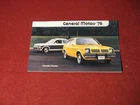 1976 GM Buick Pontiac Olds Cadillac Chevy Sales Brochure Booklet Catalog Old