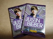 2010 Panini Justin Bieber trading cards - 2 Un Opened Pack