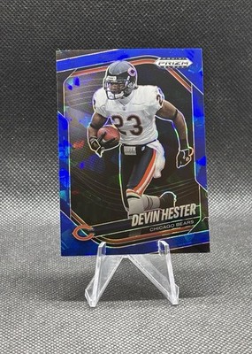 Devin Hester 2025 Panini Prizm Black - Blue Ice Prizm /125 #21 Chicago Bears