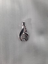 Anhänger Kette 925 Silber Halskette Kettenanhänger, Tropfen mit Stein