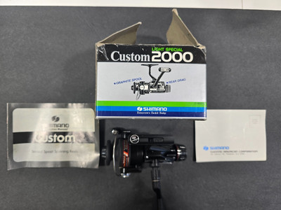 Shimano CUSTOM 2000 5.1:1 gear ratio Spinning Reel with Original Box & Paperwork