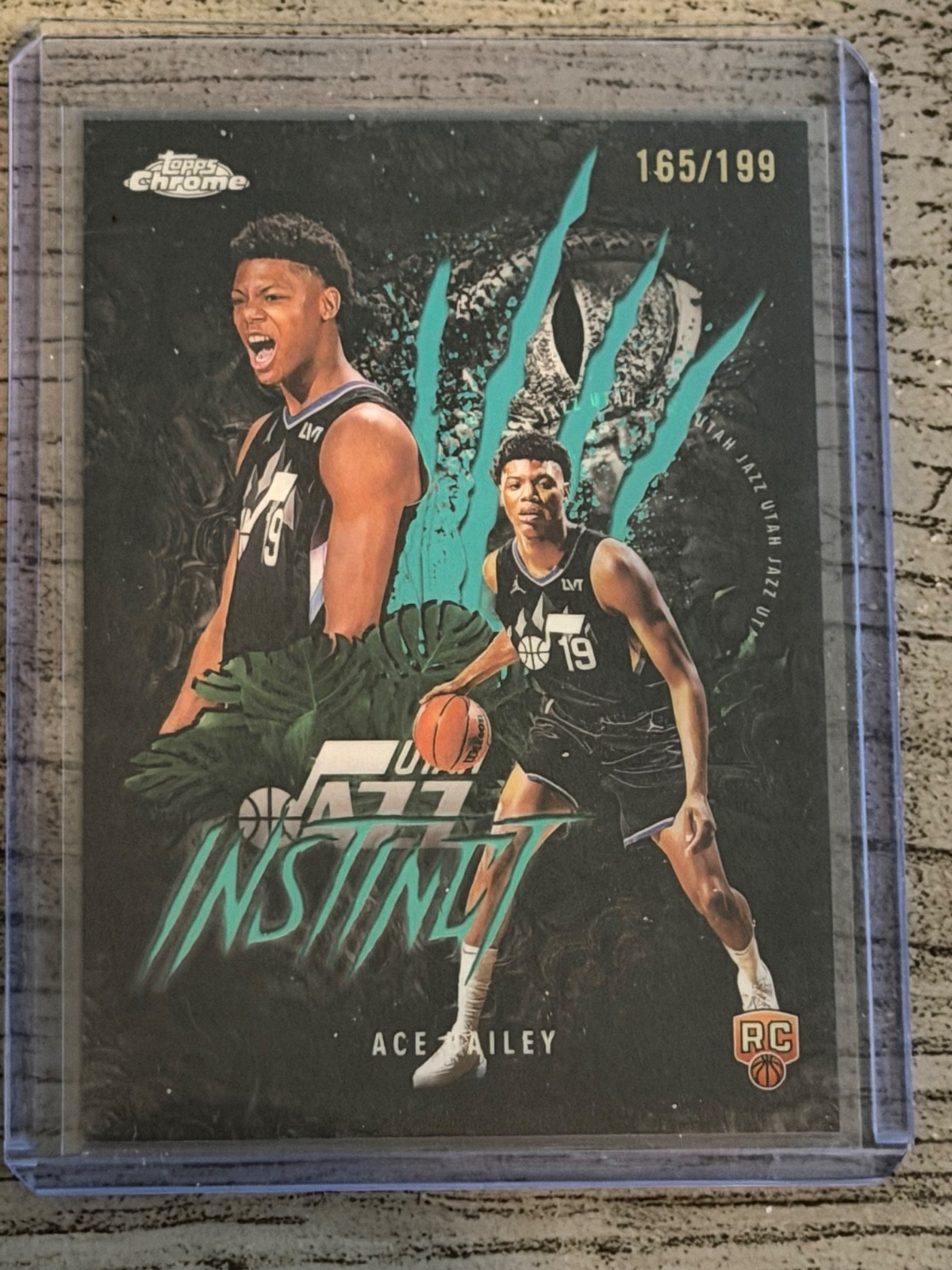 2025-26 Topps Chrome - Instinct Aqua Refractor Ace Bailey ROOKIE /199