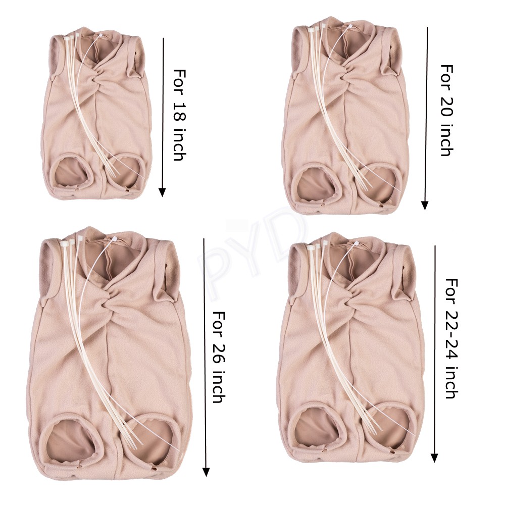 Soft Suede Cloth Body for 18"-26" Reborn Baby Dolls Doll Kits DIY Repair Supply