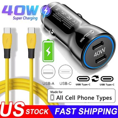 40W Super Fast Charging USB Type C Wall Charger For Samsung iPhone Android Phone