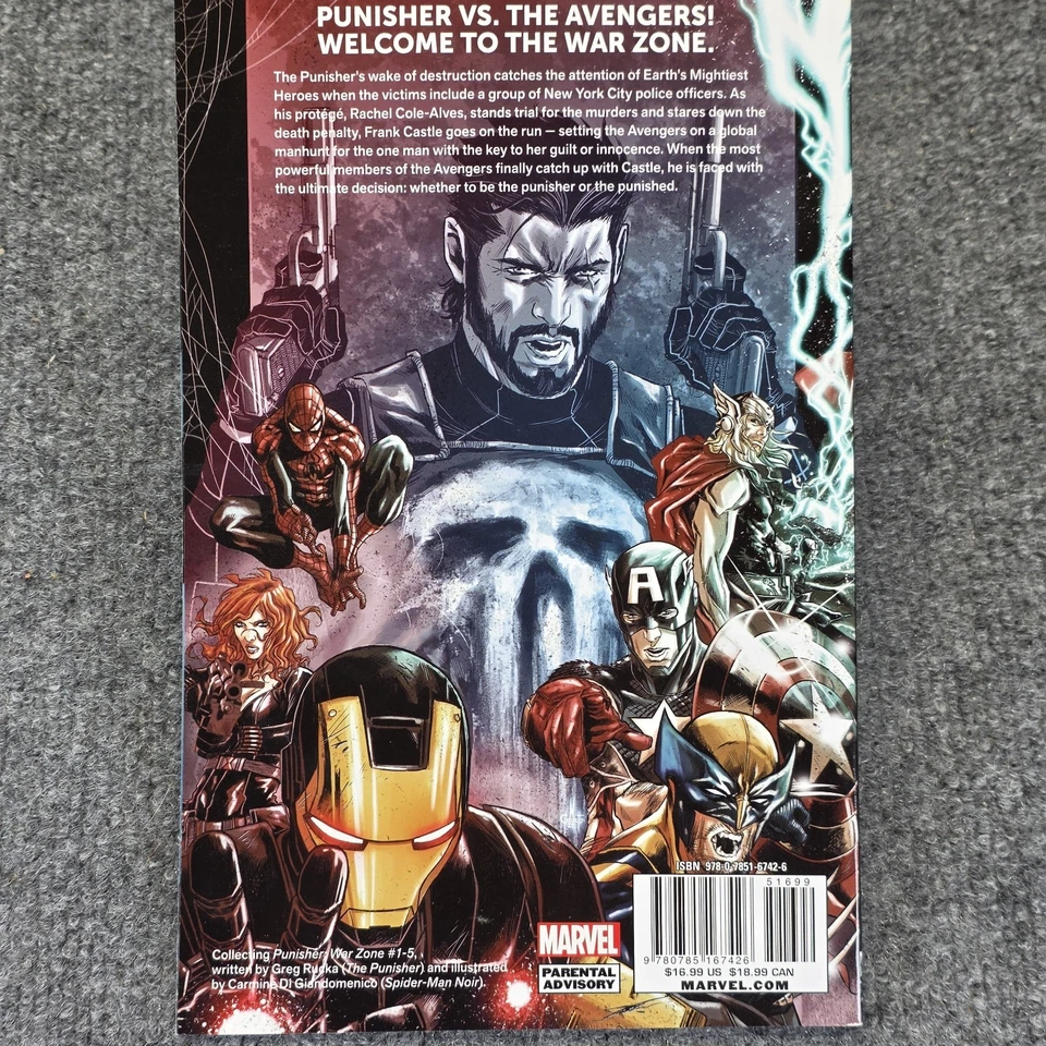 The Punisher War Zone TPB NM VF MARVEL PAPERBACK RARE Complete Collection - Image 2 of 4
