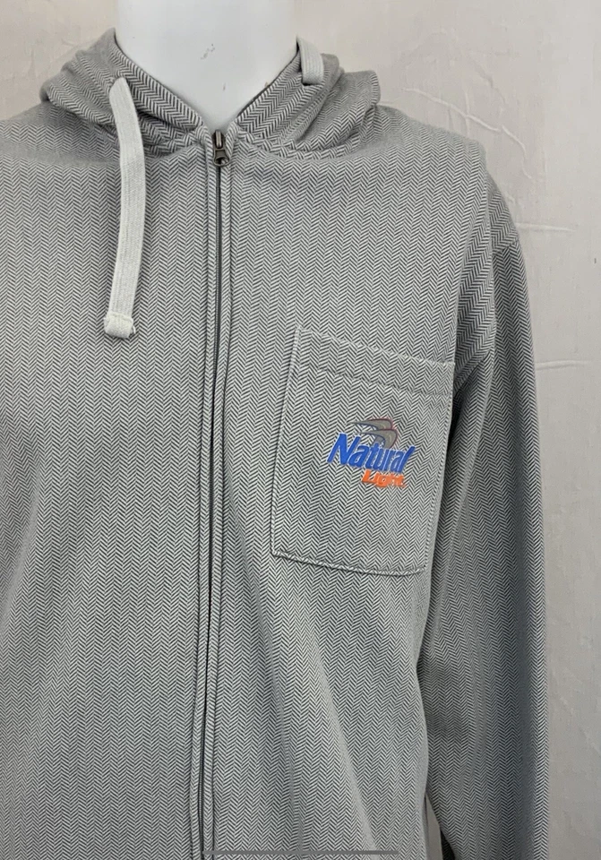 Chaqueta Natural Lite Ouray L Gris Algodón Manga Larga Poli Cremallera LNWOT YGI T1-127 Foto 3 de 4