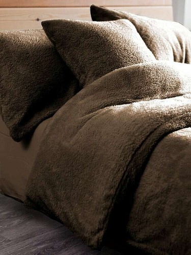 Teddy Bear Fleece Duvet Cover Bedding Set with Pillowcases Super Soft All Sizes - Picture 6 of 20