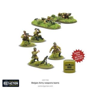 Belgian Army Weapons Teams Bolt Action Warlord