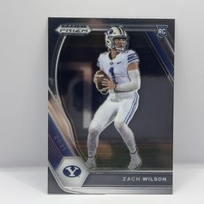 2021 Panini Prizm Draft Picks Zach Wilson Base #105 BYU Cougars