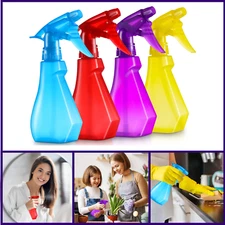 Plastic Spray Bottles (4 Pack) - 8Oz Spray Bottle for Hair, Water Spray Bottle