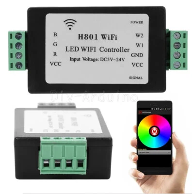 MARKENLOS LED Strip Light Lamp H801 WiFi Controller Android Phone WLAN Control Router