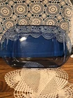 Vintage Cobalt Blue Anchor Hocking 4 QT Glass Casserole Dish 10 X 13"