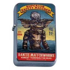 Vintage Monster Japan Match AD Cigarette Oil Lighter