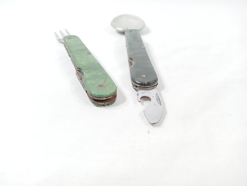 Tourist Set USSR Folding Fork And Spoon Opener Travel Camping Soviet Vintage - Picture 22 of 24