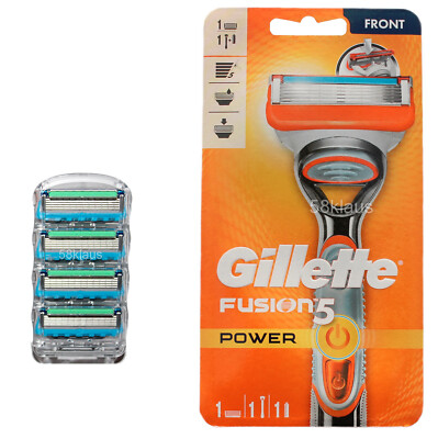 Gillette Fusion5 Power Rasierer + 4 Fusoin5 Proglide Power Klingen