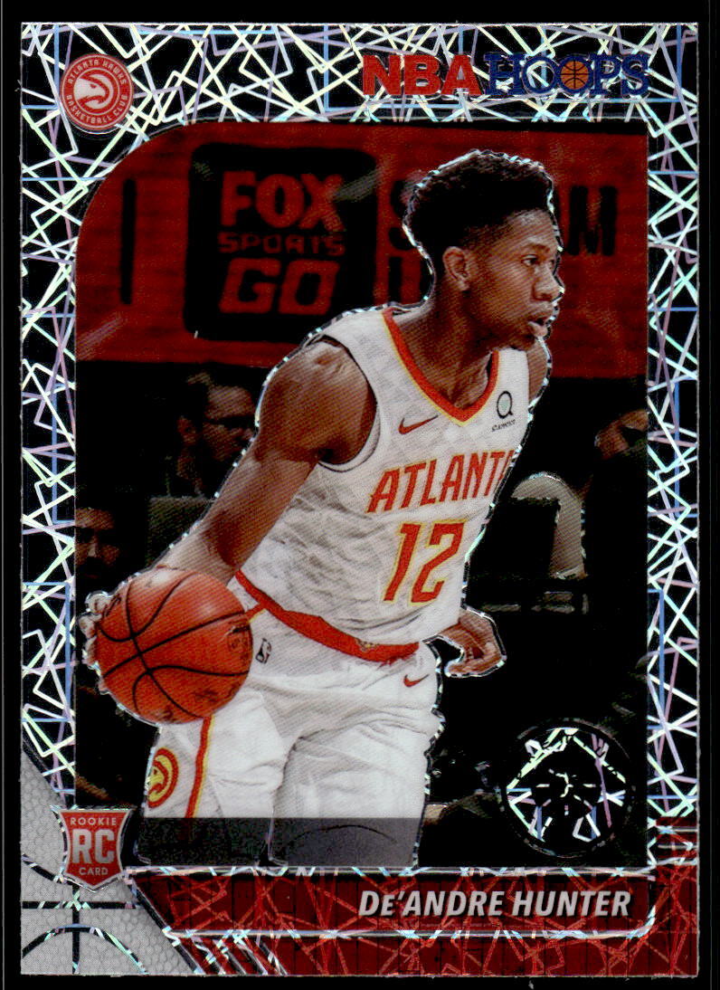 2019 Hoops Premium Stock #202 De'Andre Hunter Silver Laser Prizm