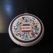 N9748 Poêle crêpes Tefal Nutella Ferrero collector France métal cuisine vintage