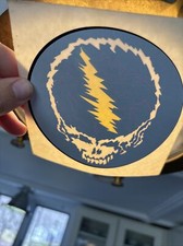 Grateful Dead vtg Inside Window sticker 80s 90s Rare Decal Steal Face Lightning