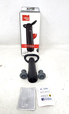 acu Vin Wine Saver Pump and Wine Preserver with 4 Vacu Vin Wine Stopper Sealers