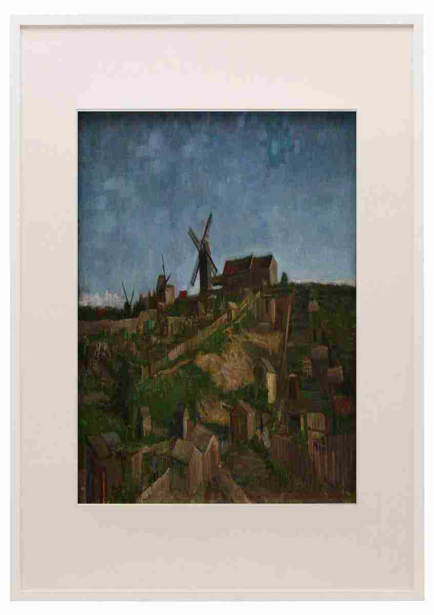 The Hill Of Monmartre Van Gogh A3 A4 Framed Print Picture