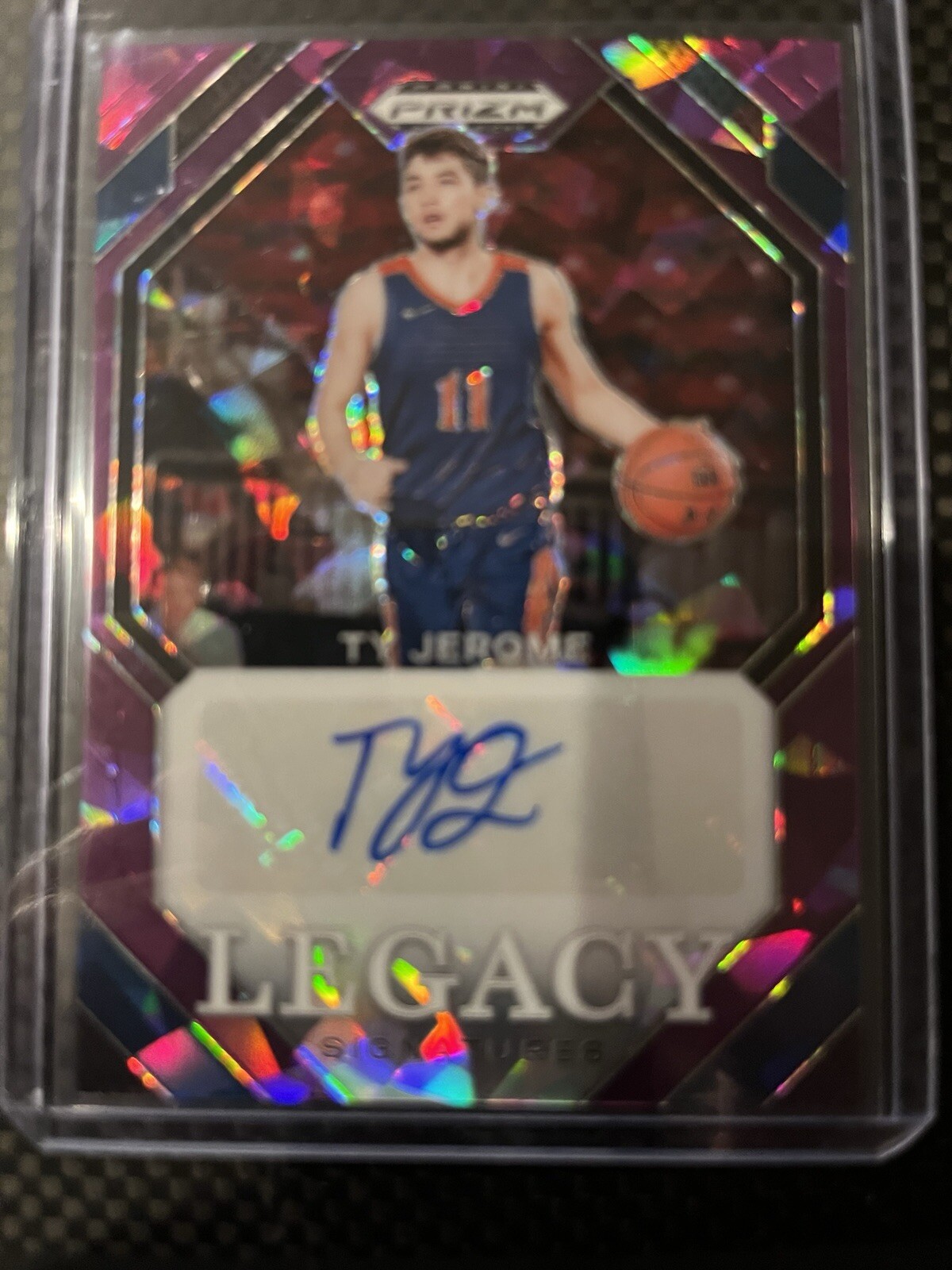 TY JEROME AUTO 2024-25 PRIZM DRAFT LEGACY SIGNATURES PURPLE ICE /99 AUTOGRAPH 🔥