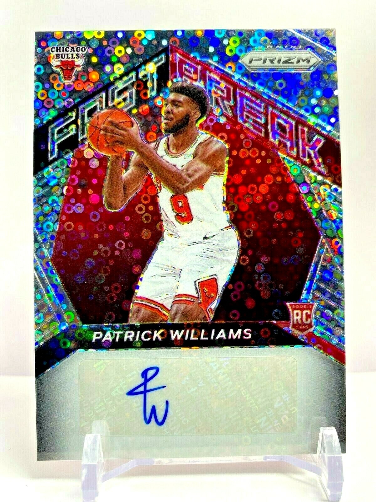 2020-21 Panini Prizm Rookie Fast Break Autograph Patrick Williams Chicago Bulls